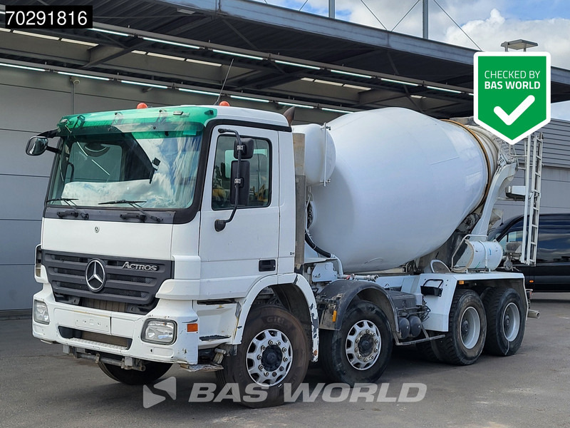 Mercedes-Benz Actros 3236 8X4 9M3 Stetter Mixer Big-Axle 3-Pedals Steelsuspension Euro 3 - Betonmixer: 1 kép. Mercedes-Benz Actros 3236 8X4 9M3 Stetter Mixer Big-Axle 3-Pedals Steelsuspension Euro 3 - Betonmixer: 1 kép.