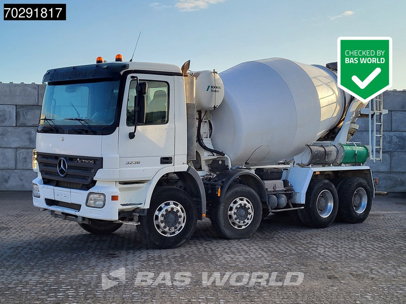 Mercedes-Benz Actros 3236 8X4 9m3 Stetter Mixer Retarder Steelsuspension Big-Axle Euro 3 - Betonmixer: 1 kép. Mercedes-Benz Actros 3236 8X4 9m3 Stetter Mixer Retarder Steelsuspension Big-Axle Euro 3 - Betonmixer: 1 kép.