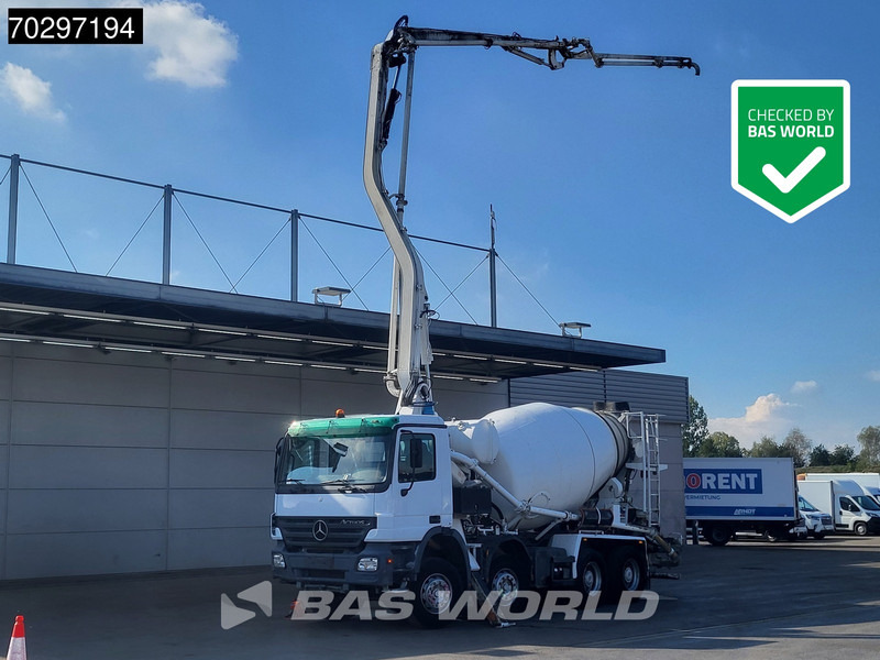 Mercedes-Benz Actros 3236 8X4 Mecbo M 23.3/100-BZ PUMI Big-Axle Steelsuspension 3-Pedals Euro 3 - Betonpumpa: 1 kép. Mercedes-Benz Actros 3236 8X4 Mecbo M 23.3/100-BZ PUMI Big-Axle Steelsuspension 3-Pedals Euro 3 - Betonpumpa: 1 kép.
