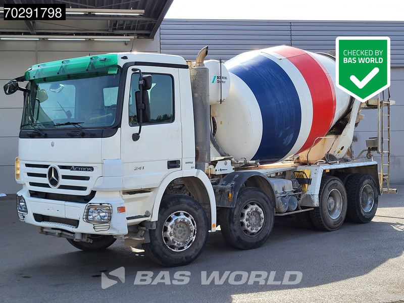 Mercedes-Benz Actros 3241 8X4 9m3 Stetter Mixer Big-Axle Steelsuspension Retarder Euro 5 - Betonmixer: 1 kép. Mercedes-Benz Actros 3241 8X4 9m3 Stetter Mixer Big-Axle Steelsuspension Retarder Euro 5 - Betonmixer: 1 kép.