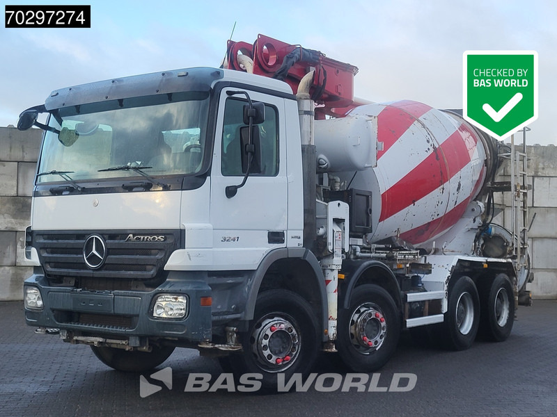 Mercedes-Benz Actros 3241 8X4 Putzmeister M24-3 Pump + 9m3 LIEBHERR Mixer Steelsuspension 3-Pedals Euro 4 - Betonpumpa: 1 kép. Mercedes-Benz Actros 3241 8X4 Putzmeister M24-3 Pump + 9m3 LIEBHERR Mixer Steelsuspension 3-Pedals Euro 4 - Betonpumpa: 1 kép.
