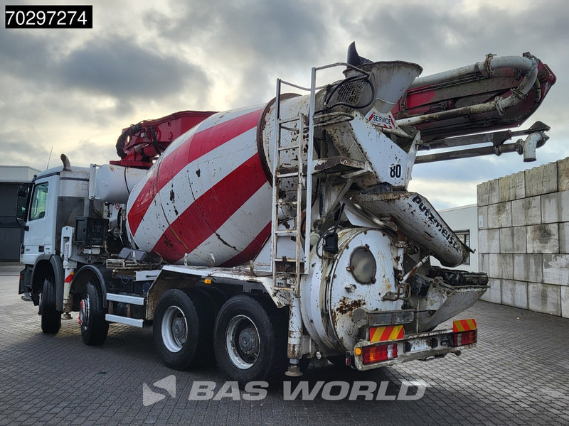 Mercedes-Benz Actros 3241 8X4 Putzmeister M24-3 Pump + 9m3 LIEBHERR Mixer Steelsuspension 3-Pedals Euro 4 - Betonpumpa: 2 kép. Mercedes-Benz Actros 3241 8X4 Putzmeister M24-3 Pump + 9m3 LIEBHERR Mixer Steelsuspension 3-Pedals Euro 4 - Betonpumpa: 2 kép.