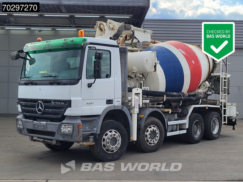 Mercedes-Benz Actros 3241 8X4 Putzmeister TMM 21-3 Mixer Big-Axle Steelsuspension Automatic Euro 4 - Betonpumpa: 1 kép. Mercedes-Benz Actros 3241 8X4 Putzmeister TMM 21-3 Mixer Big-Axle Steelsuspension Automatic Euro 4 - Betonpumpa: 1 kép.