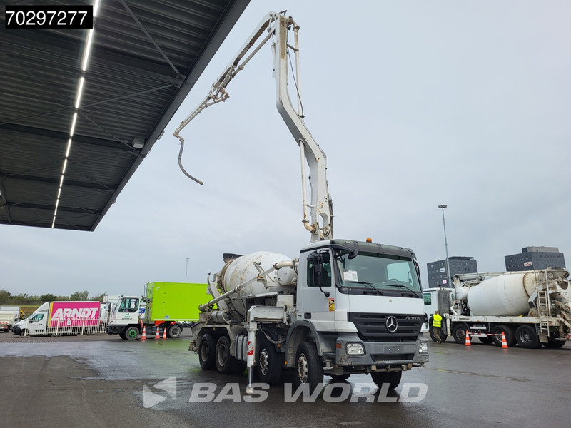 Mercedes-Benz Actros 3241 8X4 Putzmeister TMM 21-3 PUMI 7m3 Liebherr Big-Axle 3-Pedals Euro 4 - Betonpumpa: 3 kép. Mercedes-Benz Actros 3241 8X4 Putzmeister TMM 21-3 PUMI 7m3 Liebherr Big-Axle 3-Pedals Euro 4 - Betonpumpa: 3 kép.