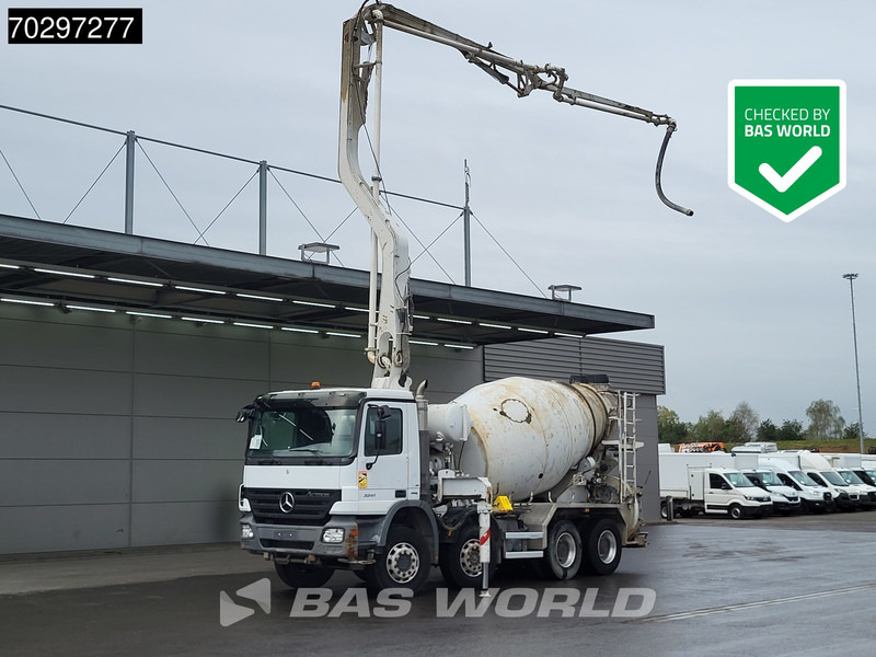 Mercedes-Benz Actros 3241 8X4 Putzmeister TMM 21-3 PUMI 7m3 Liebherr Big-Axle 3-Pedals Euro 4 - Betonpumpa: 1 kép. Mercedes-Benz Actros 3241 8X4 Putzmeister TMM 21-3 PUMI 7m3 Liebherr Big-Axle 3-Pedals Euro 4 - Betonpumpa: 1 kép.