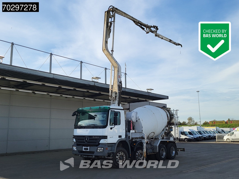 Mercedes-Benz Actros 3241 8X4 Putzmeister TMM 21-G2 PUMI 7m3 Mixer Big-Axle Steelsuspension 3-Pedals Euro 3 - Betonpumpa: 1 kép. Mercedes-Benz Actros 3241 8X4 Putzmeister TMM 21-G2 PUMI 7m3 Mixer Big-Axle Steelsuspension 3-Pedals Euro 3 - Betonpumpa: 1 kép.