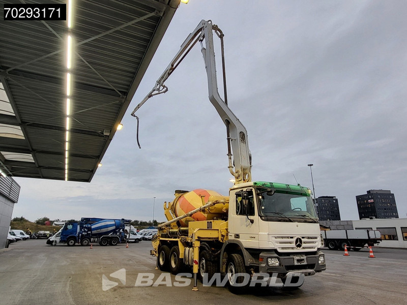 Mercedes-Benz Actros 3244 8X4 Retarder Putzmeister 24 Mtrs Pumi Big-Axle 3-Pedals Euro 4 - Betonpumpa: 3 kép. Mercedes-Benz Actros 3244 8X4 Retarder Putzmeister 24 Mtrs Pumi Big-Axle 3-Pedals Euro 4 - Betonpumpa: 3 kép.