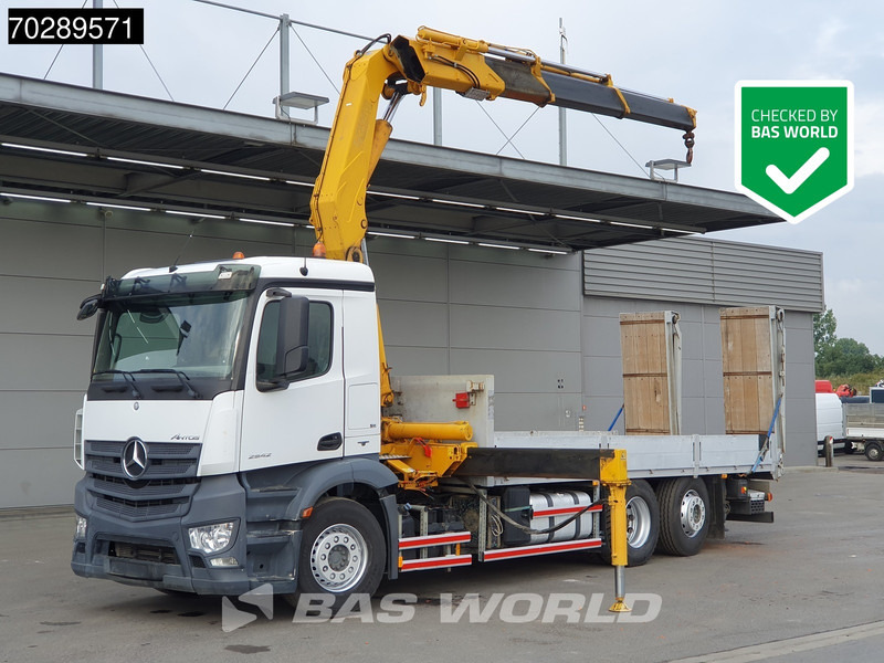 Mercedes-Benz Antos 2542 6X2 Fassi F330A023 Crane Kran Hydraulic ramps Retarder Lift+steering Euro 6 - Platós teherautó, Darus autó: 1 kép. Mercedes-Benz Antos 2542 6X2 Fassi F330A023 Crane Kran Hydraulic ramps Retarder Lift+steering Euro 6 - Platós teherautó, Darus autó: 1 kép.