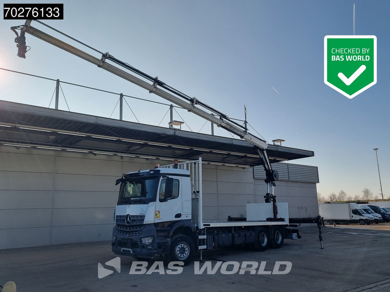 Mercedes-Benz Arocs 2636 6X4 HIAB X-HIDUO 188 ES-S Crane Kran Big axle Euro 6 - Platós teherautó, Darus autó: 1 kép. Mercedes-Benz Arocs 2636 6X4 HIAB X-HIDUO 188 ES-S Crane Kran Big axle Euro 6 - Platós teherautó, Darus autó: 1 kép.