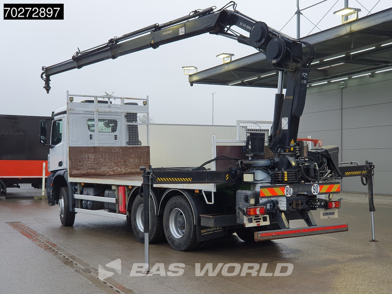 Mercedes-Benz Arocs 2636 6X4 Hiab 144 E-3 Hipro Kran Crane Remote Full Steel Euro 6 - Platós teherautó, Darus autó: 3 kép. Mercedes-Benz Arocs 2636 6X4 Hiab 144 E-3 Hipro Kran Crane Remote Full Steel Euro 6 - Platós teherautó, Darus autó: 3 kép.
