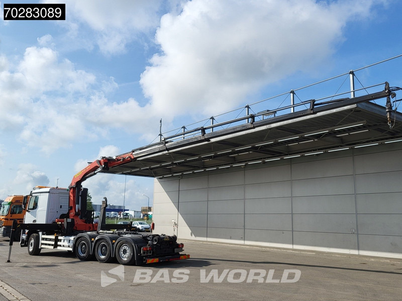 Mercedes-Benz Arocs 3245 Actros 8X4 Palfinger PK22002 EH Crane 17tons hooklift Big-Axle Lift+Lenkachse Navi Euro 6 - Horgos rakodó teherautó, Darus autó: 2 kép. Mercedes-Benz Arocs 3245 Actros 8X4 Palfinger PK22002 EH Crane 17tons hooklift Big-Axle Lift+Lenkachse Navi Euro 6 - Horgos rakodó teherautó, Darus autó: 2 kép.