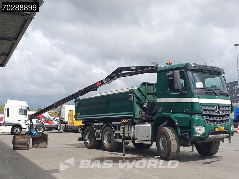 Mercedes-Benz Arocs 3342 Arocs 6X6 NL-Truck HMF 1643 Z-Crane Kran Steering Axle Big-Axle Euro 6 - Billenőplatós teherautó, Darus autó: 5 kép. Mercedes-Benz Arocs 3342 Arocs 6X6 NL-Truck HMF 1643 Z-Crane Kran Steering Axle Big-Axle Euro 6 - Billenőplatós teherautó, Darus autó: 5 kép.