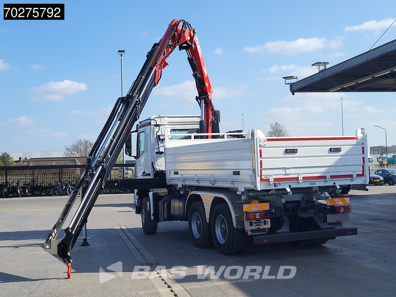 Mercedes-Benz Arocs 3348 6X4 Fasi F195A.2.24 Kran 3 sided tipper 9m3 Big-Axle Navi Euro 6 - Billenőplatós teherautó, Darus autó: 5 kép. Mercedes-Benz Arocs 3348 6X4 Fasi F195A.2.24 Kran 3 sided tipper 9m3 Big-Axle Navi Euro 6 - Billenőplatós teherautó, Darus autó: 5 kép.