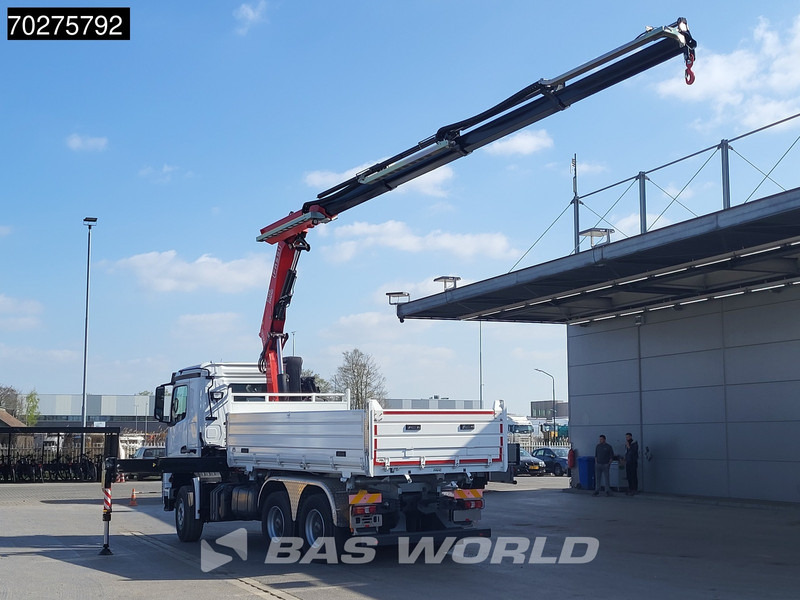 Mercedes-Benz Arocs 3348 6X4 Fasi F195A.2.24 Kran 3 sided tipper 9m3 Big-Axle Navi Euro 6 - Billenőplatós teherautó, Darus autó: 2 kép. Mercedes-Benz Arocs 3348 6X4 Fasi F195A.2.24 Kran 3 sided tipper 9m3 Big-Axle Navi Euro 6 - Billenőplatós teherautó, Darus autó: 2 kép.