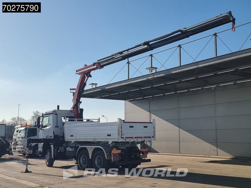 Mercedes-Benz Arocs 3348 6X6 Full Steel Retarder Fassi 25T/M Crane Kran Euro 6 - Billenőplatós teherautó, Darus autó: 2 kép. Mercedes-Benz Arocs 3348 6X6 Full Steel Retarder Fassi 25T/M Crane Kran Euro 6 - Billenőplatós teherautó, Darus autó: 2 kép.