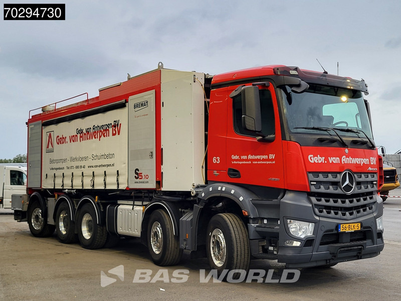 Mercedes-Benz Arocs 4951 Arocs 10X4 NL-Truck Bremat S5.10.13 XL sandmortal Lift+Steering Axle Euro 6 - Betonpumpa: 3 kép. Mercedes-Benz Arocs 4951 Arocs 10X4 NL-Truck Bremat S5.10.13 XL sandmortal Lift+Steering Axle Euro 6 - Betonpumpa: 3 kép.
