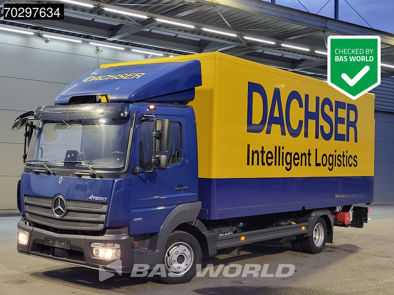 Mercedes-Benz Atego 816 4X2 8tonner Automatic 1000kg Ladebordwand Euro 6 - Dobozos felépítményű teherautó: 1 kép. Mercedes-Benz Atego 816 4X2 8tonner Automatic 1000kg Ladebordwand Euro 6 - Dobozos felépítményű teherautó: 1 kép.