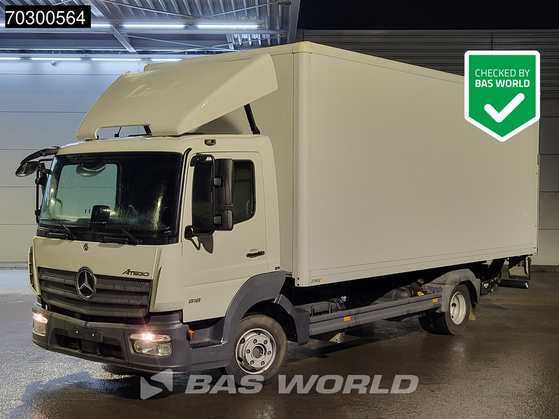 Mercedes-Benz Atego 818 4X2 8tonner 1500kg Ladebordwand Automatic Euro 6 - Dobozos felépítményű teherautó: 1 kép. Mercedes-Benz Atego 818 4X2 8tonner 1500kg Ladebordwand Automatic Euro 6 - Dobozos felépítményű teherautó: 1 kép.