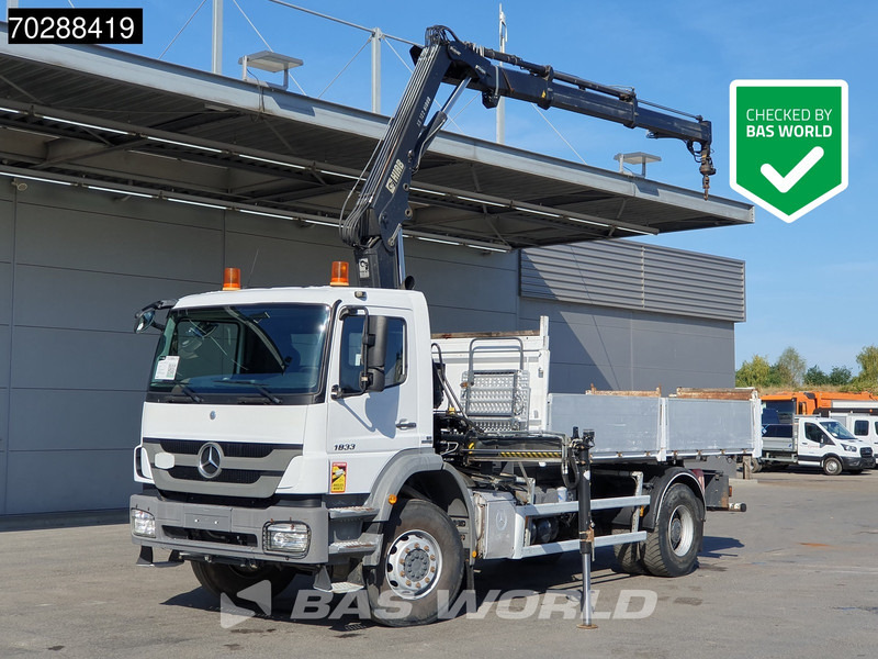 Mercedes-Benz Axor 1833 Axor 4X2 HIAB XS B-122 HIDUO Crane Kran Manual Steelsuspension Big-Axle Euro 5 - Billenőplatós teherautó, Darus autó: 1 kép. Mercedes-Benz Axor 1833 Axor 4X2 HIAB XS B-122 HIDUO Crane Kran Manual Steelsuspension Big-Axle Euro 5 - Billenőplatós teherautó, Darus autó: 1 kép.