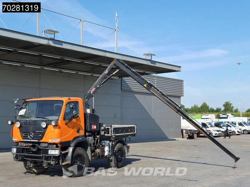 Mercedes-Benz U20 4X4 Hiab 022D-3 HIDUO Kran Crane Hydraulic Euro 5 - Platós teherautó, Darus autó: 5 kép. Mercedes-Benz U20 4X4 Hiab 022D-3 HIDUO Kran Crane Hydraulic Euro 5 - Platós teherautó, Darus autó: 5 kép.