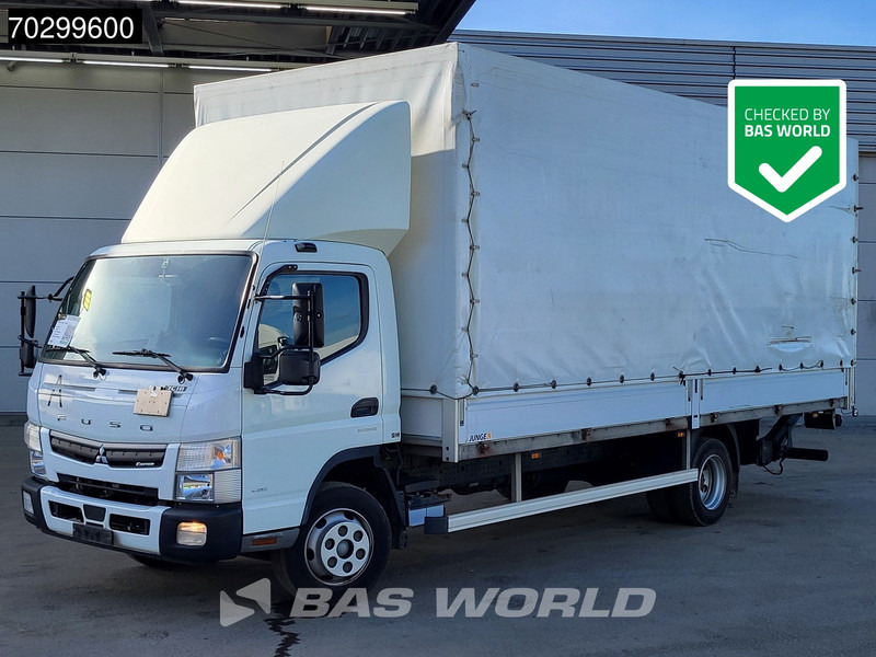 Mitsubishi Fuso 7C 18 4X2 7.5tonner curtainsider Automatic Ladebordwand Euro 6 - Ponyvás teherautó: 1 kép. Mitsubishi Fuso 7C 18 4X2 7.5tonner curtainsider Automatic Ladebordwand Euro 6 - Ponyvás teherautó: 1 kép.