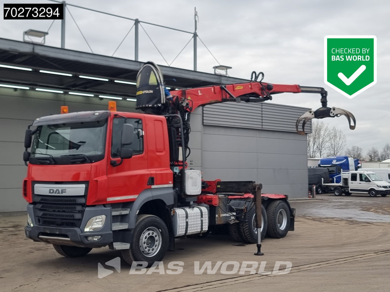 DAF CF 510 6X4 Big-Axle Palfinger Epsilon - Nyergesvontató: 1 kép. DAF CF 510 6X4 Big-Axle Palfinger Epsilon - Nyergesvontató: 1 kép.