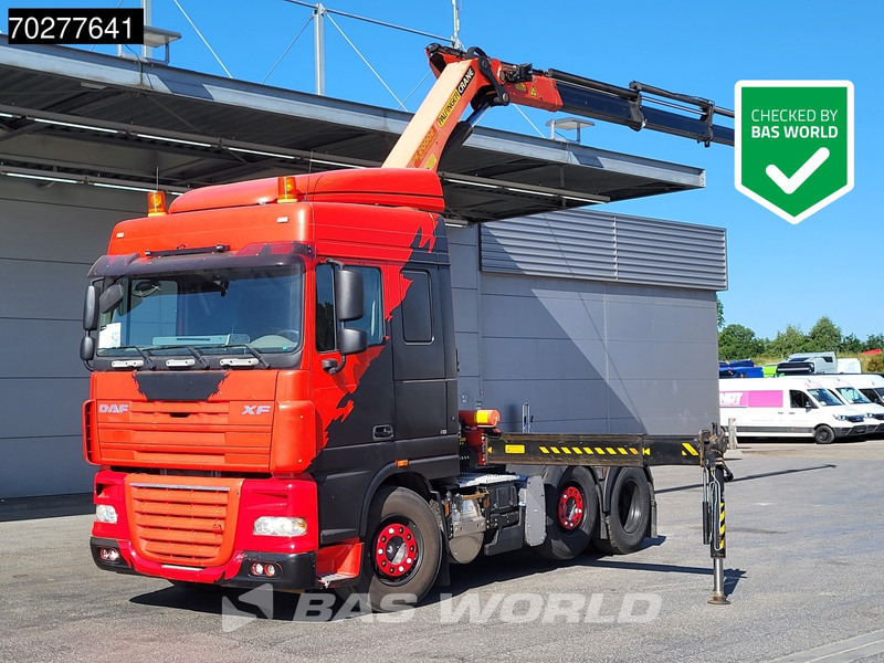 DAF XF 410 XF 6X2 Hydraulik Lift+Lenkachse Kran Palfinger PK20002 Euro 5 - Nyergesvontató: 1 kép. DAF XF 410 XF 6X2 Hydraulik Lift+Lenkachse Kran Palfinger PK20002 Euro 5 - Nyergesvontató: 1 kép.
