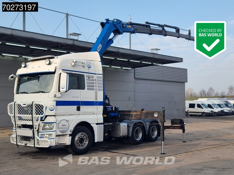 MAN TGX 33.540 TGX 6X4 HMF 4220 6 Extensions Kran XLX Retarder Euro 5 - Nyergesvontató: 1 kép. MAN TGX 33.540 TGX 6X4 HMF 4220 6 Extensions Kran XLX Retarder Euro 5 - Nyergesvontató: 1 kép.