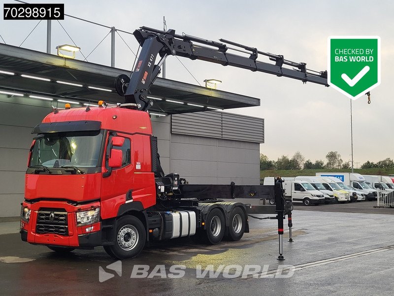 Renault T 520 6X4 Hiab 477E-7 HIDUO Crane Kran Big-Axle Euro 6 - Nyergesvontató: 1 kép. Renault T 520 6X4 Hiab 477E-7 HIDUO Crane Kran Big-Axle Euro 6 - Nyergesvontató: 1 kép.