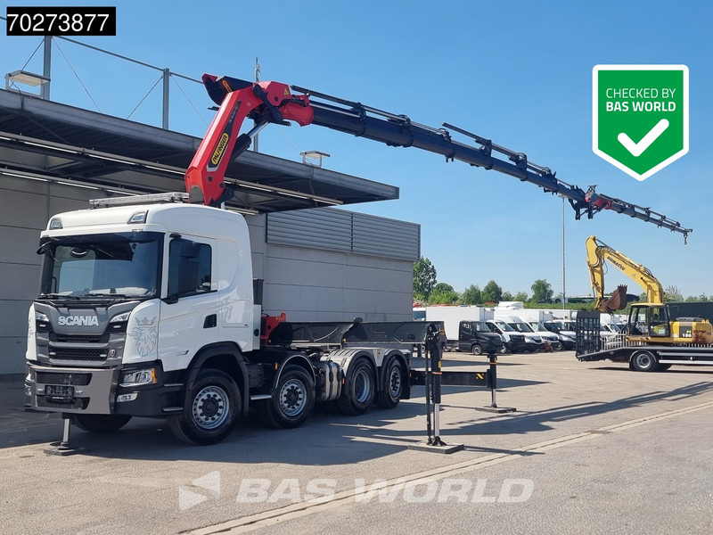 Scania G500 8X2 Retarder Liftachse Palfinger Kran PK 58.002 TEC F + JIB - Nyergesvontató: 1 kép. Scania G500 8X2 Retarder Liftachse Palfinger Kran PK 58.002 TEC F + JIB - Nyergesvontató: 1 kép.