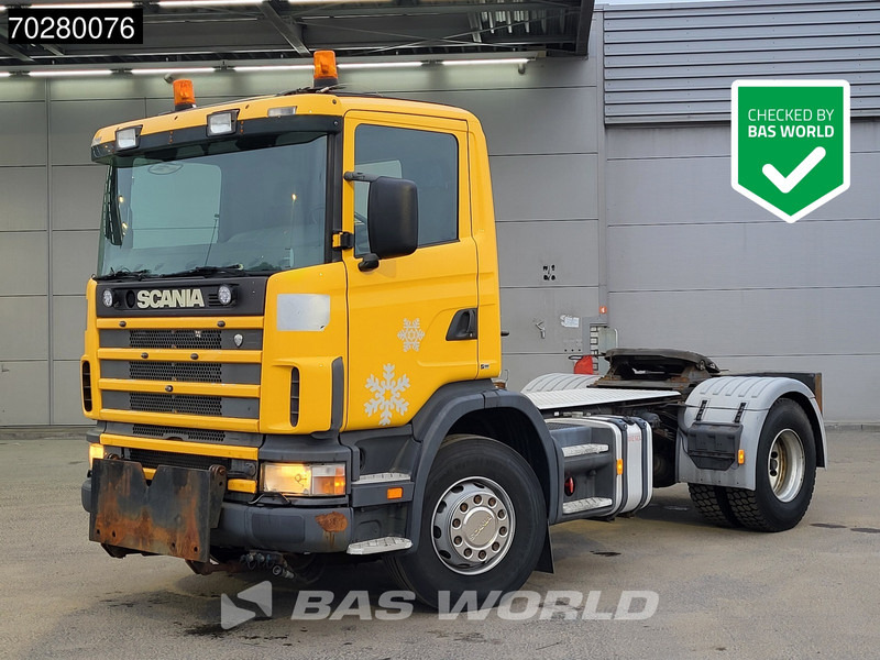 Scania R400 R 4X2 Low Mileage! Hydraulik Full-Steel Drumbrakes Euro 1 - Nyergesvontató: 1 kép. Scania R400 R 4X2 Low Mileage! Hydraulik Full-Steel Drumbrakes Euro 1 - Nyergesvontató: 1 kép.