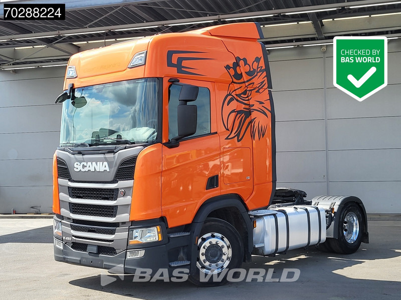 Scania R450 4X2 Retarder ACC Standklima Navi Alcoa Euro 6 - Nyergesvontató: 1 kép. Scania R450 4X2 Retarder ACC Standklima Navi Alcoa Euro 6 - Nyergesvontató: 1 kép.