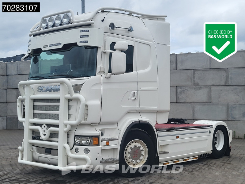 Scania R730 4X2 Full- Air Open-Exhaust Euro 5 Standklima - Nyergesvontató: 1 kép. Scania R730 4X2 Full- Air Open-Exhaust Euro 5 Standklima - Nyergesvontató: 1 kép.