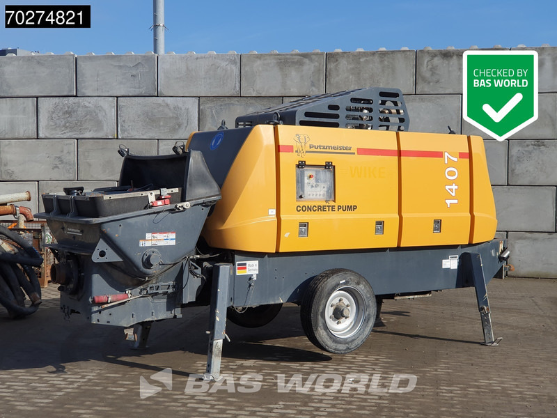 Putzmeister BSA 1407 D5 CONCRETE PUMP - Betonipari gép: 1 kép. Putzmeister BSA 1407 D5 CONCRETE PUMP - Betonipari gép: 1 kép.