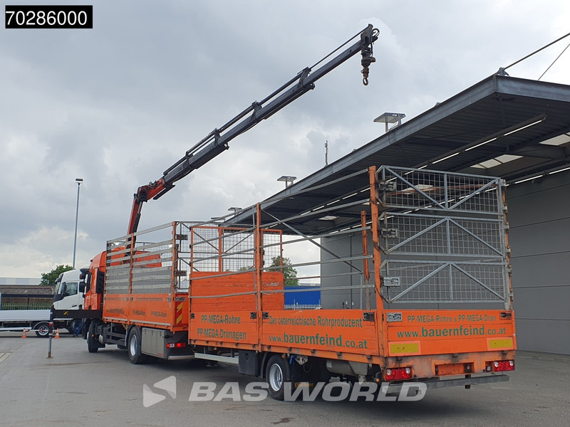 Renault C 380 4X2 Combi Palfinger PK18002-EH Kran Crane Retarder Euro 6 - Platós teherautó, Darus autó: 2 kép. Renault C 380 4X2 Combi Palfinger PK18002-EH Kran Crane Retarder Euro 6 - Platós teherautó, Darus autó: 2 kép.