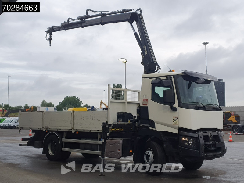 Renault C 380 4X2 HIAB 122 B-3 HIDUO Kran Crane Steelsuspension Big-Axle Euro 6 - Platós teherautó, Darus autó: 3 kép. Renault C 380 4X2 HIAB 122 B-3 HIDUO Kran Crane Steelsuspension Big-Axle Euro 6 - Platós teherautó, Darus autó: 3 kép.