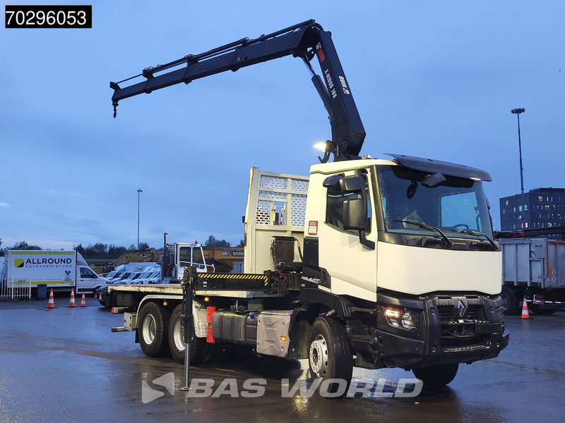 Renault C 430 6X4 HIAB 188 ES-3 X-HIDUO Crane Retarder Steelsuspension Big-Axle Euro 6 - Platós teherautó, Darus autó: 3 kép. Renault C 430 6X4 HIAB 188 ES-3 X-HIDUO Crane Retarder Steelsuspension Big-Axle Euro 6 - Platós teherautó, Darus autó: 3 kép.