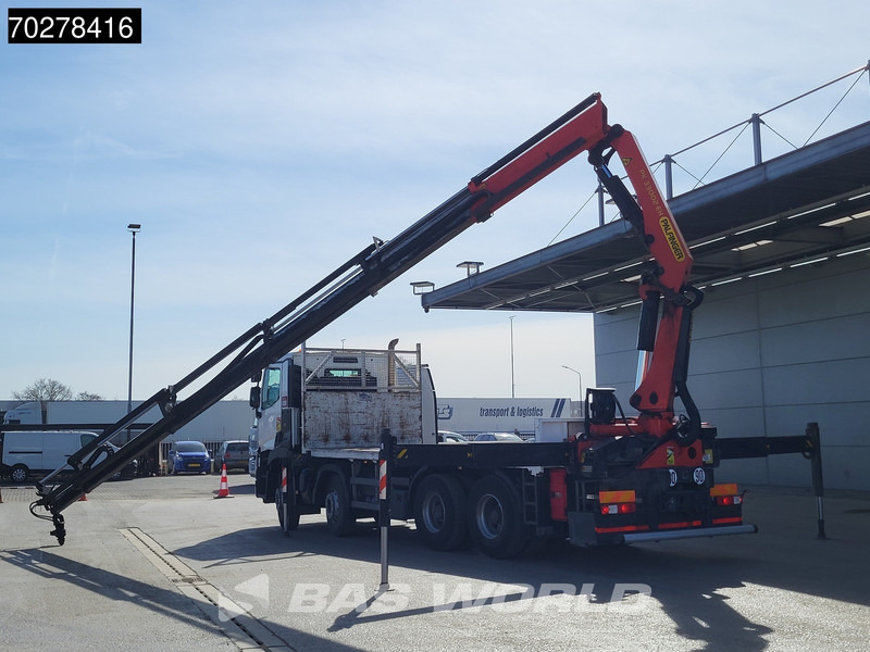 Renault C 430 8X4 Palfinger PK33002EH Euro 6 Big Axle - Platós teherautó, Darus autó: 5 kép. Renault C 430 8X4 Palfinger PK33002EH Euro 6 Big Axle - Platós teherautó, Darus autó: 5 kép.