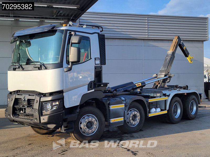 Renault C 520 8X4 Hyva 26-55-S Retarder Automatic Big-Axle Navi Euro 6 - Horgos rakodó teherautó: 3 kép. Renault C 520 8X4 Hyva 26-55-S Retarder Automatic Big-Axle Navi Euro 6 - Horgos rakodó teherautó: 3 kép.