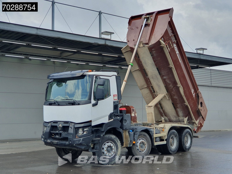 Renault K 440 8X4 18m3 Retarder Big-Axle Steelsuspension Automatic Euro 6 - Billenőplatós teherautó: 3 kép. Renault K 440 8X4 18m3 Retarder Big-Axle Steelsuspension Automatic Euro 6 - Billenőplatós teherautó: 3 kép.