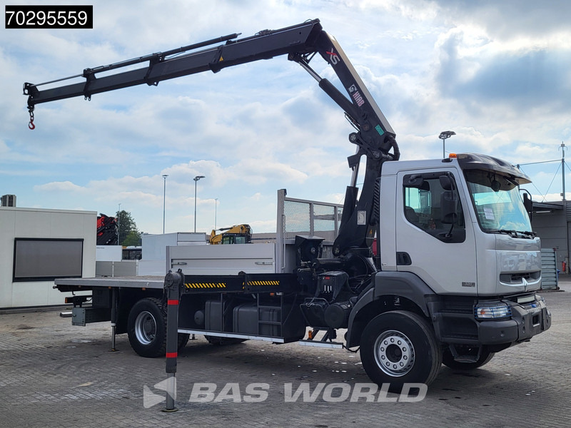 Renault Kerax 320 4X2 HIAB 288EP-3 HIPRO Crane Kran Steel suspension Manual Euro 3 - Platós teherautó, Darus autó: 5 kép. Renault Kerax 320 4X2 HIAB 288EP-3 HIPRO Crane Kran Steel suspension Manual Euro 3 - Platós teherautó, Darus autó: 5 kép.