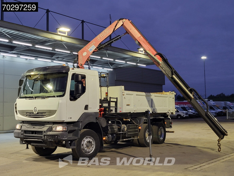Renault Kerax 370 Kerax 6X4 Fassi F150AXS.22 Crane 10m3 2-side tipper Big-Axle Steelsuspension Manual - Billenőplatós teherautó, Darus autó: 5 kép. Renault Kerax 370 Kerax 6X4 Fassi F150AXS.22 Crane 10m3 2-side tipper Big-Axle Steelsuspension Manual - Billenőplatós teherautó, Darus autó: 5 kép.