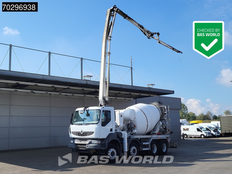 Renault Kerax 410 8X4 Mecbo PUMI 24 Mtr 7m3 mixer Automatic Euro 4 - Betonpumpa: 1 kép. Renault Kerax 410 8X4 Mecbo PUMI 24 Mtr 7m3 mixer Automatic Euro 4 - Betonpumpa: 1 kép.