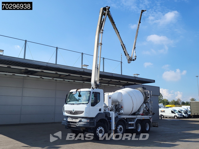 Renault Kerax 410 8X4 Mecbo PUMI 24 Mtr 7m3 mixer Automatic Euro 4 - Betonpumpa: 3 kép. Renault Kerax 410 8X4 Mecbo PUMI 24 Mtr 7m3 mixer Automatic Euro 4 - Betonpumpa: 3 kép.