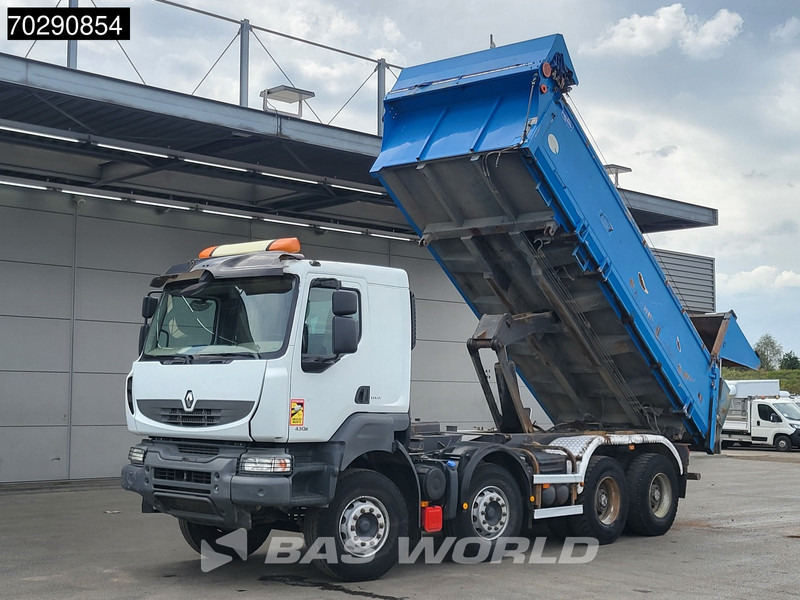 Renault Kerax 430 8X4 15m3 Forez Bennes Tipper 3-sides Steelsuspension Big-Axle Automatic Euro 5 - Billenőplatós teherautó: 3 kép. Renault Kerax 430 8X4 15m3 Forez Bennes Tipper 3-sides Steelsuspension Big-Axle Automatic Euro 5 - Billenőplatós teherautó: 3 kép.