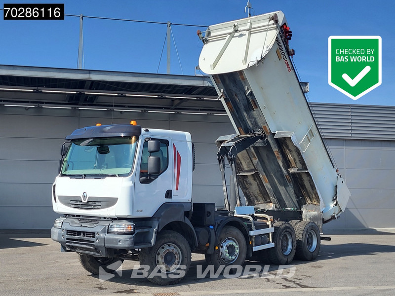 Renault Kerax 430 8X4 16m3 tipper Retarder Big-Axle steel suspension automatic Euro 5 - Billenőplatós teherautó: 1 kép. Renault Kerax 430 8X4 16m3 tipper Retarder Big-Axle steel suspension automatic Euro 5 - Billenőplatós teherautó: 1 kép.