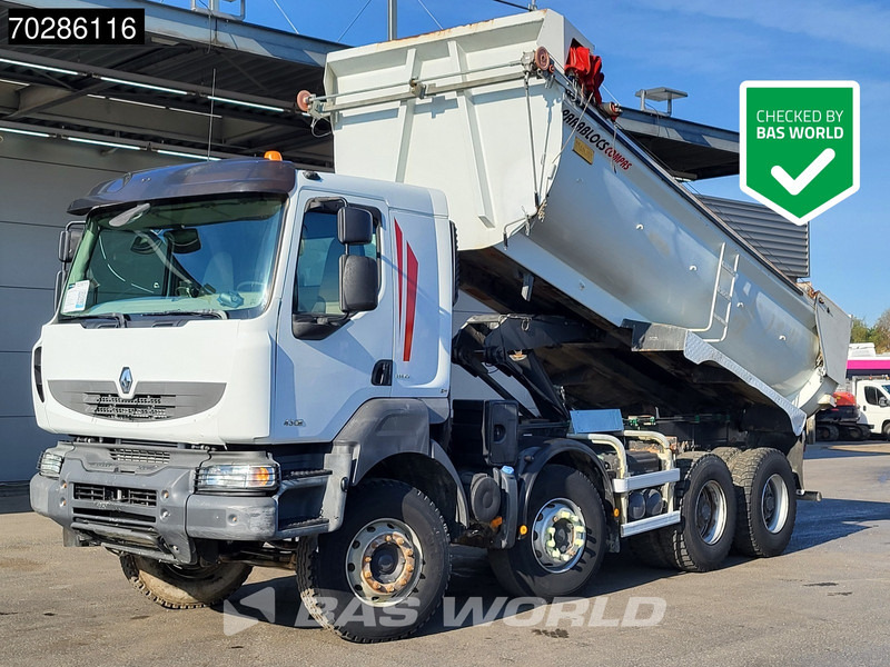 Renault Kerax 430 8X4 16m3 tipper Retarder Big-Axle steel suspension automatic Euro 5 - Billenőplatós teherautó: 1 kép. Renault Kerax 430 8X4 16m3 tipper Retarder Big-Axle steel suspension automatic Euro 5 - Billenőplatós teherautó: 1 kép.