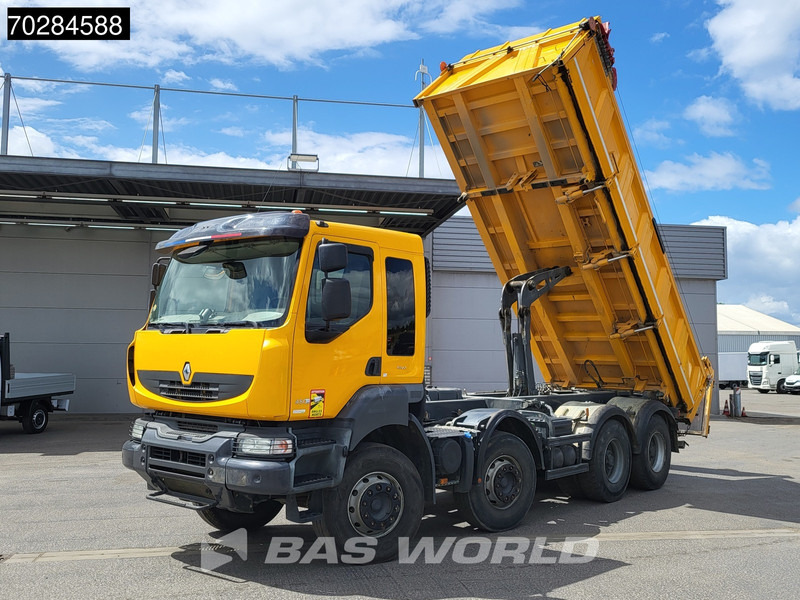 Renault Kerax 480 8X4 13m3 Meiller 2-way tipper Retarder Big-Axle Automatic Euro 5 - Billenőplatós teherautó: 2 kép. Renault Kerax 480 8X4 13m3 Meiller 2-way tipper Retarder Big-Axle Automatic Euro 5 - Billenőplatós teherautó: 2 kép.