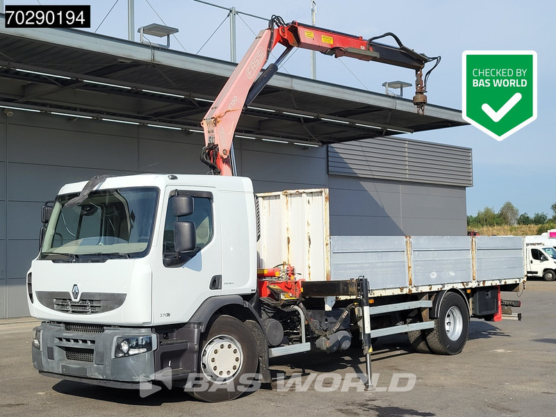 Renault Premium 370 4X2 Fassi F130A.21 Crane Manual Euro 4 - Platós teherautó, Darus autó: 1 kép. Renault Premium 370 4X2 Fassi F130A.21 Crane Manual Euro 4 - Platós teherautó, Darus autó: 1 kép.