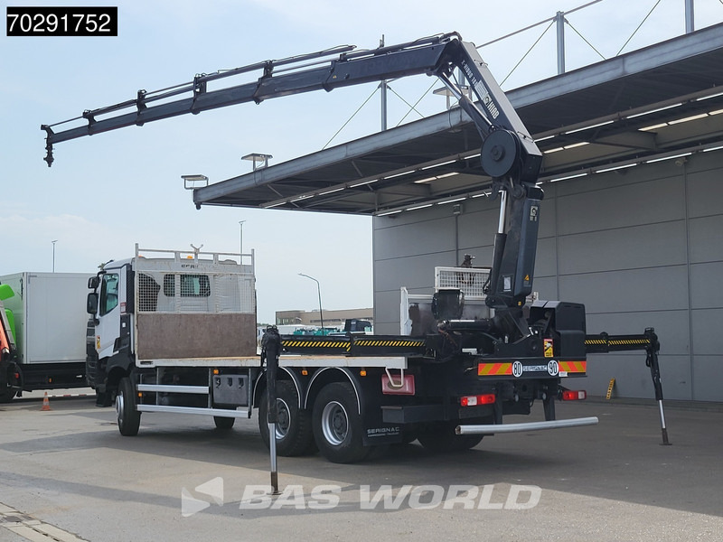 Renault Premium 380 6X4 HIAB X-HIDUO 188 E-5 Crane Steelsuspension Big-Axle Automatic Euro 6 - Platós teherautó, Darus autó: 2 kép. Renault Premium 380 6X4 HIAB X-HIDUO 188 E-5 Crane Steelsuspension Big-Axle Automatic Euro 6 - Platós teherautó, Darus autó: 2 kép.